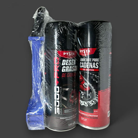 KIT DE LIMPIEZA (LUBRICANTE+DESENGRASANTE+CEPILLO)